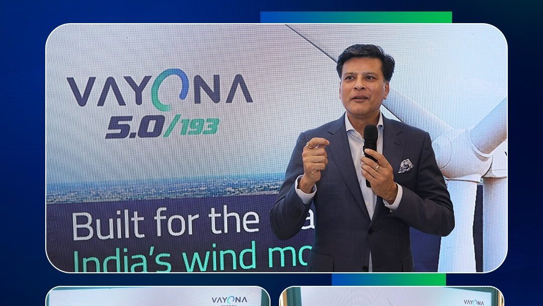 Vayona Energy Unveils 5 MW Wind Turbine with 193-Metre Rotor in India